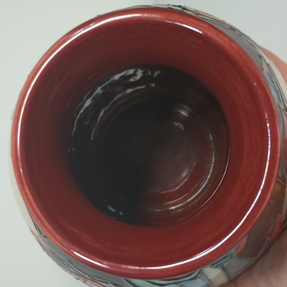 Rare VTG Moorcraft 7.5" Baluster Vase Tulip Pattern by Sally Tuffin c.1989 - Picture 5 of 13